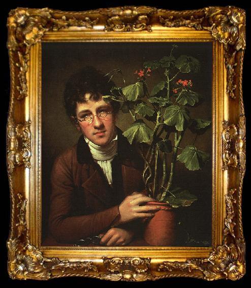 framed  Rembrandt Peale Rubens Peale with Geranium, ta009-2